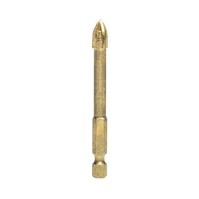 10mm Head Carbide Tile Drill Bits Hex Shank Cross Ceramic Porcelain Masonry Stone